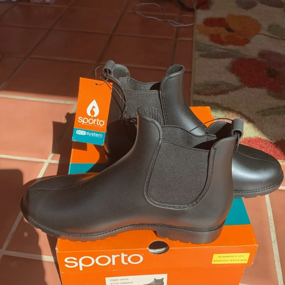 Sporto waterproof boots for spring color black - Picture 2 of 5